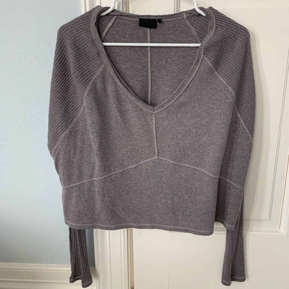 Urban Outfitters Cropped Grey Sweater